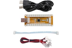 SJ@JX Arcade Game USB Encoder Zero Delay Gamepad Button Joystick Controller for Nintendo Switch PC PS3 Raspberry Pi