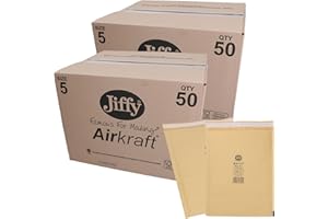 AB Tools 100pk Genuine Gold Jiffy Bag Airkraft Bubble Padded Mail Bag Envelope Size 5