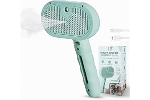 Home Blade Cepillo vapor para gatos y perros 3 en 1 – Limpia, desenreda y masajea – Ideal para reducir pelo muerto en casa – Para dueños que buscan cuidado fácil – cepillo para gatos y cepillo perros