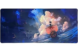 WKXINXUAN Tappetino Mouse One Piece, Tappetino Mouse Gaming, Tappetino Scrivania, Mouse Pad One Piece, Mousepad One Piece, Tappetino Gaming, Tappeto Mouse, Tappetino Mouse Grande, per Computer Pc e Laptop