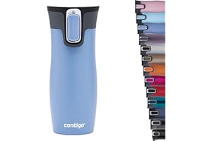 Contigo West Loop Autoseal vaso térmico, vaso aislante de acero inoxidable, termo para café, sin BPA, vaso de viaje antiderrame con tapa de fácil limpieza, mantiene el calor hasta por 5 h, 470 ml