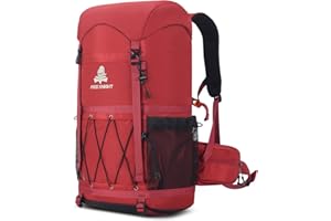 Bseash Wodoodporny plecak turystyczny 40 l z osłoną przeciwdeszczową, outdoorowa sportowa torba podróżna, plecak na kemping, wspinaczkę, jazdę na rowerze, narciarstwo