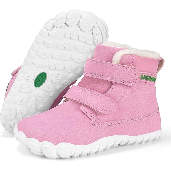 SAGUARO Kinderen Blotevoeten Schoenen Jongens Meisjes Blotevoeten Schoenen Lichtgewicht anti-slip wandelschoenen Ademend Zachte Trekking Schoenen Flexibele, Grijs, 28 EU
