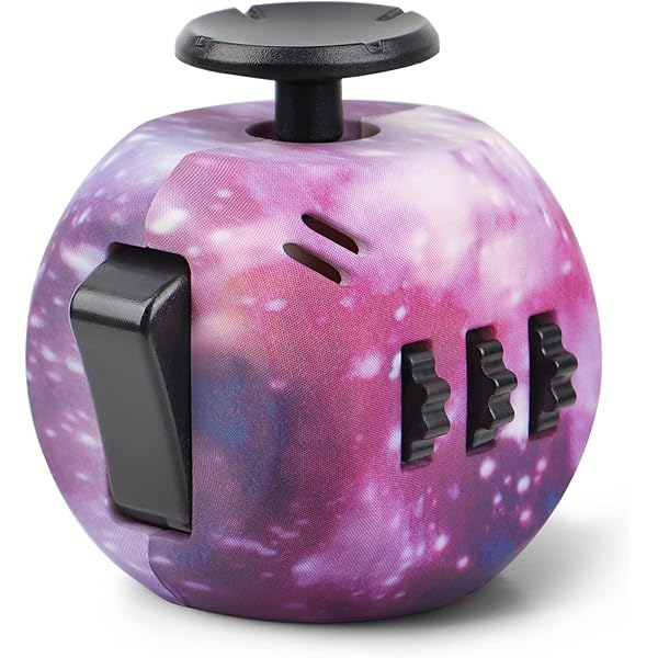 Fidget Toy Cube Galaxy 6 Sidor Anti Stress Adhd Kub Liten Leksak Angest Konst Cub Leksak Original For Vuxna Barn Add Asd Adhd Skola Kontor Resor Av Vcostore Amazon Se Leksaker