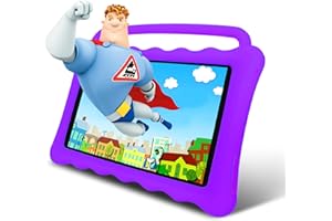 BYYBUO Tablette Android 12.0 GO - 7 pouces - Pour enfants - Protection des yeux - Tablettes avec étui de protection - Contrôle parental - Tablette de divertissement portable pour tout-petits