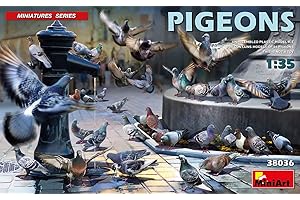 Miniart 38036 1:35 Fig. piccioni (36)- replica originale, modellismo, kit in plastica, artigianato, hobby, incollaggio, kit modello, montaggio, non verniciato