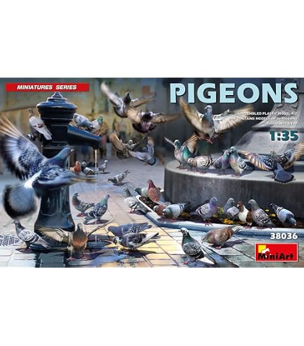 Miniatures : Preiser 10169 - Oiseaux : pigeons, corbeaux, etc Miniatures : Preiser 10169 - Oiseaux : pigeons, corbeaux, etc