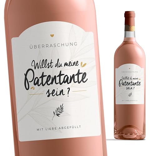 Manahia Flaschenetikett Patentante fragen