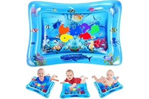 VATOS Tapis d'eau de bébé, Natte de Jeu d'eau pour Bébés et Tout-Petits Bebe 3 6 9 12 Mois Amusement D'activité d'enfant Jouets Sensoriels Parfaits pour Nouveau-nés Centre d'activités