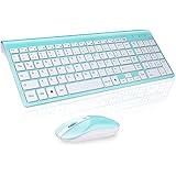 cimetech Wireless Keyboard Mouse Set with Slim Keyboard 1600DPI and Optical Mouse for PC, Smart TV, Desktop, Laptop and Windo