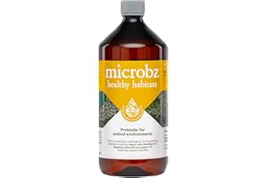 MICROBZ HEALTHY HABITATS | 1 Litre Concentrate Makes 20 Spray Bottles | Odour Eliminator, Natural Freshener for Pets Sleeping & Feeding Areas, Livestock & Animals Environment - Pet & Children Safe