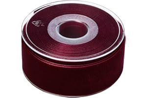 Berisfords Velvet Ribbon, Burgundy, 102 x 45 x 102 cm