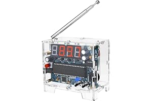 WANGCL DIY Radio FM Receiver Kit - Digital Radio 87MHz-108MHz Adjust Wireless Receiver Speaker with Power Cable Easy to Assemble for Soldering Learning and Family Education Beginner