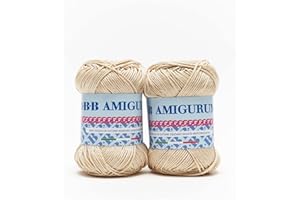 B.B.B. Filati - Amigurumi - Gomitolo filato puro cotone morbidissimo adatto per creare bambole e pupazzi lavabile in lavatrice per Ferri/Uncinetto: 3 - 4 Beige 2140 2pz 100 gr