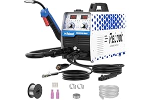 Reboot 210A 6-in-1 MIG Welder 230V Gas/Gasless Flux Core MIG/Stick MMA/Lift TIG/Spot Welding/Spool Gun, Aluminum Multi-Process Welder with Digital Display,RBM2100 MAX