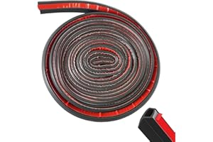 Flewdart Joint Porte Voiture Caoutchouc Adhesif Voiture 4m Protection Des Portes Porte Hayon Capot ​​Joint avant de capot​​ Universel Insonorisé, étanche à L'eau et à La Poussière(Type P)