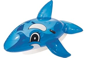 Bestway 41037-19 41037 Transparent Whale Rider Flotteur Bleu