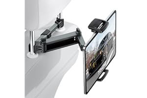 TRYONE Car Headrest Tablet Holder Mount Stretchable Backseat Tablets Stand for Kids, Car Seat Mounts Compatible with iPad Pro 12.9 Air Mini, iPhone, Galaxy Tab, Switch, All 4.7-12.9" Screen Devices