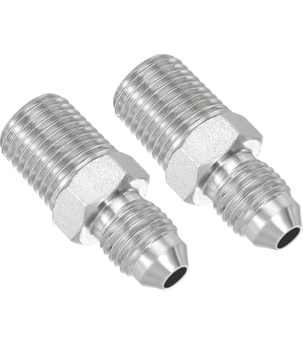 10 x JIC STRAIGHT FIXED MALE HYDRAULIC HOSE INSERT TAIL FITTING 7/16 - 1 3/16