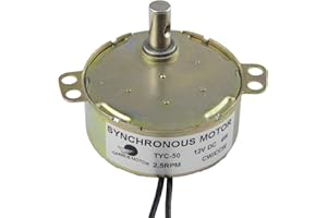 CHANCS Moteur à Engrenages TYC-50 DC12V 2.5/3RPM Motoréducteur Moteur électrique Mini Moteur électrique à réducteur