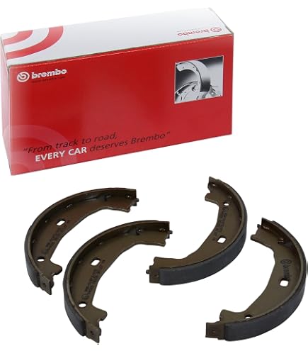 Brembo S 30 537 – Ganascia Freno Posteriore Con Leva Freno A Mano, Diametro 190 Mm, Larghezza 40 Mm, Omologata ECE-R90