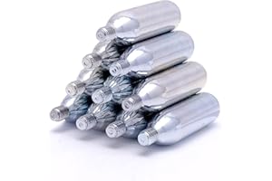 Cartuchos roscados NEMT 16g CO2 de 10 Piezas para neumáticos de MTB y Bicicletas de Carrera y Otros (Unisex)