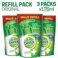 Dettol Germ Protection Handwash Refill - 175 ml (Original, Pack of 3)
