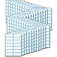 672pcs Small Sticky Labels - White, Self-Adhesive, Removable, No Residue Price Stickers - Tiny Labels for Kitchen Jars, Envelope, Food, Office, Folder, Box (13*38mm)