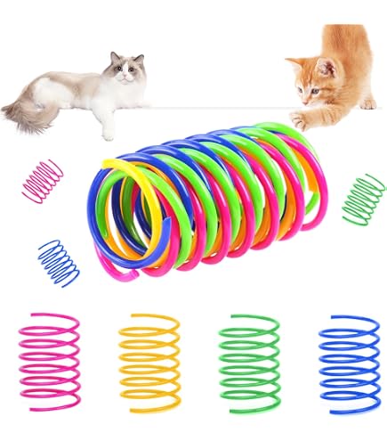 Produktbild von 20 Stück Katzenspielzeug Spirale, Neuheit Spring Spirale Spielzeug