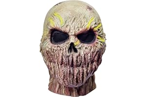 Lalieffacely Latex Vollkopfmaske Zombie Alien Maske, Halloween Masken Horror, Halloween Maske für Erwachsene Herren & Damen für Halloween Horror Verkleidung Cosplay Party