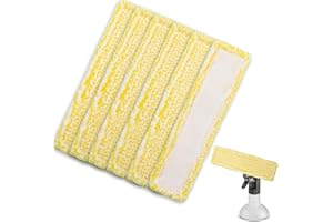 SENLINLIN 6 Stück Ersatzpads für Kärcher Fenstersauger Zubehör, für Kärcher Fenstersauger Ersatzteile, Fensterreiniger Ersatzteile für Karcher WV2 WV5 WV6 Plus Premium (ohne Sprühflasche)