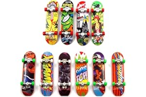 Sipobuy Mini Fingerboard, 4 Pack Finger Skateboard pour Boarding Toys Jeux de Sport Cadeau pour Enfants
