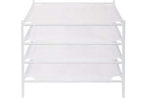 STO STO Pullover-Trockenständer, 4er-Pack stapelbarer Netz-Wäscheständer, Wäscheständer für Pullover, Socken, Spielzeug, Weiß