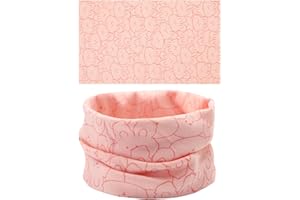 ALLY-MAGIC Kids Neck Warmer, Cotton Warm Neck Scarves Cartoon Winter Windproof Necks Gaiter Thermal Multifunctional Loop Neckerchief for Toddler Boys Girls Y7ETYHWB