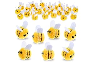 LLOUSSAK Api in feltro, 28 pezzi decorazione in feltro per api fai da te, decorazioni da parete