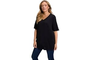 Ulla Popken T- Shirt, V-Ausschnitt Femme