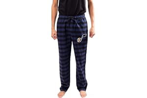Ultra Game Men's NBA Official Sleepwear Super Soft Flannel Pajama Loungewear Pants