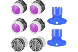 LEIKEDUN 6 Pezzi Aeratore Rubinetto, Rompigetto Rubinetto M16 Aeratore Rubinetto del Filettatura, Filtri Rubinetti Lavandino con 2 Pezzi Chiavi, Filtro Rubinetto Acqua per Cucina Bagno