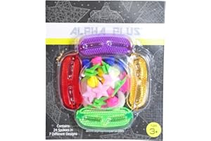 Alpha Plus Mutli Coloured Kids Bike Spoke Decorations And Wheel Reflector Kit