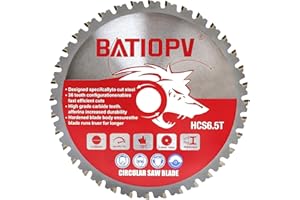 BATIOPV Brzeszczot do piły 190 x 20 mm do metalu i stali, aluminium – brzeszczot do piły 190 x 20 cm, nadaje się również do drewna – brzeszczot do piły tarczowej kompatybilny z Dewalt, Makita, trwały
