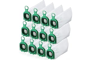 KITDAHOM 12 Piezas Bolsas de Aspiradora Compatibles con Vorwerk Kobold VB100/FP100 - Bolsas de Filtro de Repuesto para Vorwerk Kobold VB100/FP100, Estructura de 4 Capas, Alta Densidad