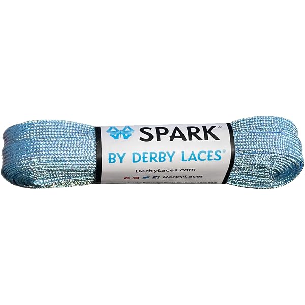 thumbnail image 2 of Hockey Skate Laces 60 Inch Derby Laces Spark 60 Inch Silver Skate Laces - Metallic Laces For Roller Derby, Hockey & Ice Skates Derby Roller Skate Laces 2 of 13