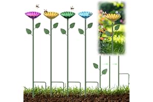 VAIAV Bienentränke Insektentränke Bienen Becher Metall Blütenform Bienen Insekten Trinkbecher Bee Cups für Garten & Balkon