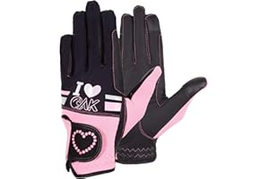 AK RIDING SPORTS LTD AK Love Gants d'équitation pour femmes, hommes et enfants pour toutes les saisons