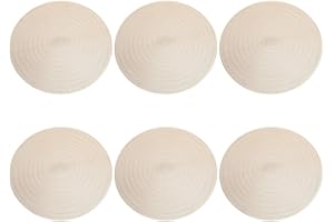 Terafeels Gold Placemats Pressed Vinyl Placemat Set of 6 Kitchen and Dining Table Mats Special Occasion Wedding Everyday Holiday Table Decoration 15" Round Set of 6 Table Placemat (Gold02), 3702