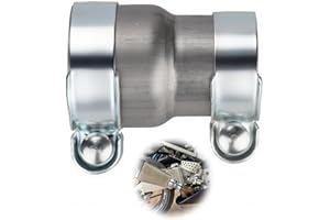 Sturiz Auspuff Reduzierstück Rohrverbinder Verbinder 120mm Auspuffschelle 51-55mm Reduzierverbinder Reduzierung Verbindungsstück Rohrreduzierung Rohrverbinder Abgasrohrverbinder Auto Auspuffschell