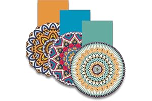 FZSECRIU 3pcs Marcapaginas Magnetico de Mandalas, Marcadores De Libros, Marcapaginas Originales, Punto De Libro, Marca Paginas Libros