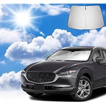 Parasole Pieghevole Per Mazda CX-30 2019-2026 - Protezione Parabrezza Anteriore Su Misura Con Tessuto Riflettente UV, Custodia Inclusa