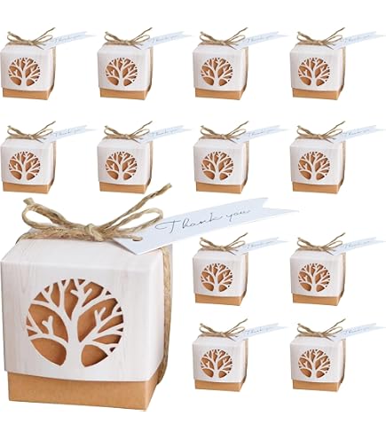 50 Scatole Per Cupcake Individuali Con Finestra E Inserti, Cartone Bianco 9,5x9,5x11cm, Per Feste E Matrimoni