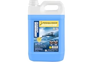 Proquimar Limpiaparabrisas Líquido 5 litros | Protección hasta 0 °C | Limpieza Efectiva y Anticongelante para Parabrisas | Uso Profesional y Doméstico